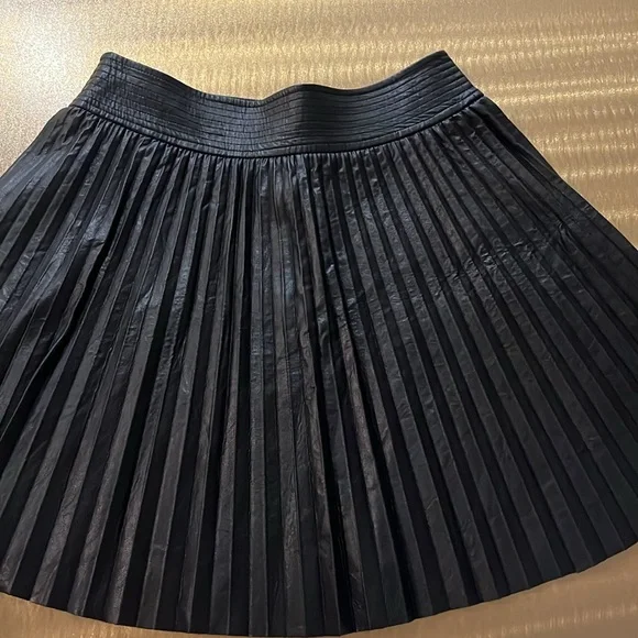 Ramy Brook Black Pleated Mini skirt